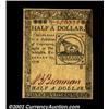 Image 1 : Continental Currency February 17, 1776 $1/2 New. What would otherwise be a perfect Gem Fractional Co
