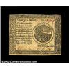 Image 1 : Continental Currency September 26, 1778 $20 About New. Very well printed, with good signatures and b
