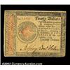 Image 1 : Continental Currency January 14, 1779 $20 Choice Very Fine. Well signed, well centered and problem f