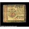 Image 1 : Continental Currency January 14, 1779 $40 Extremely Fine. A problem-free example. Decently centered.