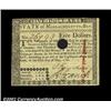 Image 1 : Massachusetts May 5, 1780 $5 Very Choice New. This note has a much smaller hole cancel than that whi