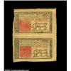 Image 1 : New Jersey March 25, 1776 3s and 6s Vertical Pair. This is one of only two multiples that we've ever