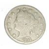 Image 1 : 1911 LIBERTY "V" NICKEL RED BOOK VALUE IS $4.00+ *NICE EARLY VERY GOOD GRADE*!!