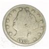 Image 1 : 1910 LIBERTY "V" NICKEL RED BOOK VALUE IS $4.00+ *NICE EARLY VERY GOOD GRADE*!!
