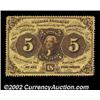 Image 1 : Fr. 1228 5c First Issue Very Choice New. A near-Gem example, with good, deep perforations and perfec