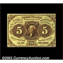 Fr. 1229 5ó First Issue Very Choice New. A fresh and beautiful note that is tantalizingly close to t