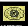 Image 2 : Fr. 1229 5ó First Issue Very Choice New. A fresh and beautiful note that is tantalizingly close to t