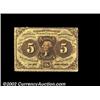 Image 1 : Fr. 1229 5ó First Issue Choice New. This is a fully perforated, eye-pleasing example of this scarce,