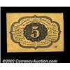 Image 2 : Fr. 1230 5c First Issue Superb Gem New. A beautiful piece, with excellent centering of both sides, b