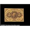Image 1 : Fr. 1230 5ó First Issue Very Choice New. A near-Gem example. Important notice: We expect to be aucti