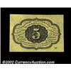 Image 2 : Fr. 1230 5c First Issue Very Choice New. A near-Gem example of this always-popular note. The surface