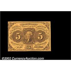 Fr. 1230 5c First Issue Choice New. Important notice: We expect to be auctioning lots at the rate of