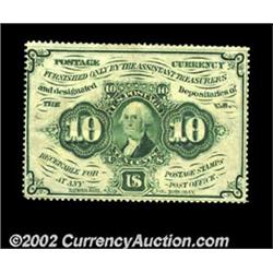 Fr. 1240 10c First Issue Very Choice New. Fully and deeply perforated all the way around. This stric