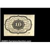 Image 2 : Fr. 1242 10c First Issue Very Choice New. An unusually bright and beautiful example, with good origi