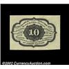 Image 2 : Fr. 1243 10c First Issue Choice About New. This scarce, Straight Edge no-monogram variety is very we