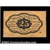 Image 2 : Fr. 1281 25c First Issue Gem New. Broadly margined, bright and beautiful, with perfect centering of.