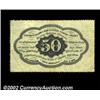 Image 2 : Fr. 1311 50c First Issue Choice Extremely Fine. This is the much scarcer variety without the monogra