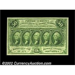 Fr. 1312 50c First Issue Superb Gem New. The second of two spectacular Fr. 1312's. This one has marg