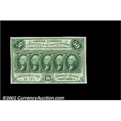 Fr. 1312 50c First Issue Gem New. Beautifully margined, with good color and lots of eye appeal. Impo