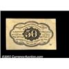 Image 2 : Fr. 1312 50c First Issue Very Choice New. A near-Gem example of this popular type. The back centerin
