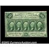 Image 1 : Fr. 1313 50c First Issue About New. A very nice example of this rather scarce straight-edge no-monog