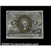 Image 1 : Fr. 1232 5ó Second Issue Gem New. The bottom and right margins are oversize, allowing two digits of.