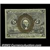 Image 1 : Fr. 1233 5c Second Issue Gem New. A beautiful example, with relatively even margins, excellent back.