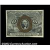 Image 1 : Fr. 1244 10ó Second Issue Very Choice New. A bright near-Gem example with ideal colors. Important no