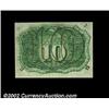 Image 2 : Fr. 1247 10c Second Issue Gem New. Beautifully centered, with perfect brilliance of the inks, bronze