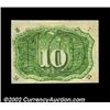 Image 2 : Fr. 1249 10ó Second Issue Gem New. An incredible example of this very scarce Fiber Paper note. We've