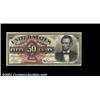 Image 1 : Fr. 1374 50c Fourth Issue Lincoln Very Choice New. This is a near-Gem example of this always-popular