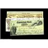 Image 1 : Four Historical Checks.A nice group of four historical checks, including: an 1861 check from the Cum