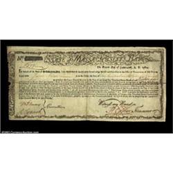 State of Massachusetts Bay $270 6% Bond Jan. 1, 1780 Anderson MA-22A scarce example of this variety.