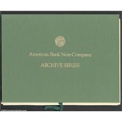 1987 American Bank Note Archive Series. This special group of dozens of vignettes was printed by the