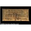 Image 1 : Buffalo, NY- Bank of Niagara 75ó Sept. 1, 1816 G12 Harris 10A very rare note listed in Haxby as a Pr
