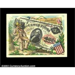 Colorful 19th Century Advertising Card. A neat advertising card, printed in Paris in the late ninete