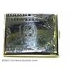 Image 1 : $100 Bill Cigarette Case. This half-size case is in beautiful shape, with the metal surfaces bright.