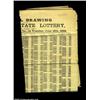 Image 1 : Lottery Handbill - Winning Numbers for the Louisiana State Lottery, 1888. A nice, large handbill, wi