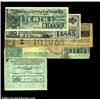 Image 1 : Lottery Tickets - A Group of Five Assorted Items. Four assorted nineteenth century lottery tickets,.