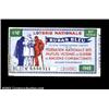 Image 1 : Lottery Ticket - French Disabled Veterans, 1940. A lottery ticket from a national lottery that was t
