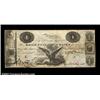 Image 1 : New Haven, CT- Eagle Bank of New Haven $1 Aug. 4, 1825 G200Nice Very Fine, with a few minor pinholes