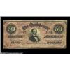 Image 1 : Atlanta, GA- R.D. Mann Ad NotePrinted on the back of a Confederate $50 T66, this is an advertising n
