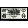 Image 1 : Grafton, MA- Grafton Bank $10 Aug. 1, 1854 UNL ProofSimilar in design to Haxby G12a, but lacking the
