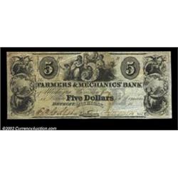 Detroit, MI- The Farmers & Mechanics' Bank $5 G54 Bowen 7A very scarce issue known only in remainder