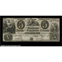 Flint Rapids, MI- Farmers Bank of Genesee County $5 Jan. 1, 1838 G8 Bowen 5This is hardly a rare not