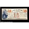 Image 1 : Utica, NY- J. Merriman & Co. 15ó Oct. 18, 1862 Harris UNLAn unlisted denomination from here, with th