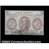 Image 1 : Utica, NY- J.R. Richardson 2ó 1863 Harris 217A Crisp Uncirculated piece of scrip payable in Postage.