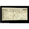 Image 1 : Austin, TX - State of Texas Treasury Warrant $65.00 Nov. 28, 1849 UNLSimilar to Medlar 48, but on wh