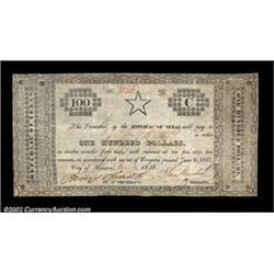 Houston, TX - Republic of Texas $100 Jan. 15, 1838 Cr. H11 Medlar 45This is one of the nicest lookin