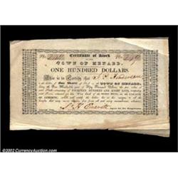 Menard, TX - Town of Menard $100 UNLA rare stock certificate from this small settlement on the San S